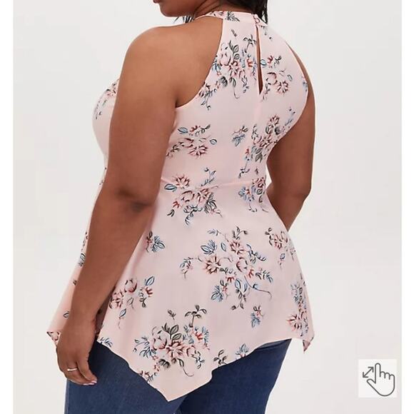 Torrid BABYDOLL CHABLIS GODDESS NECK TANK‎ size 0 XL - Picture 3 of 11